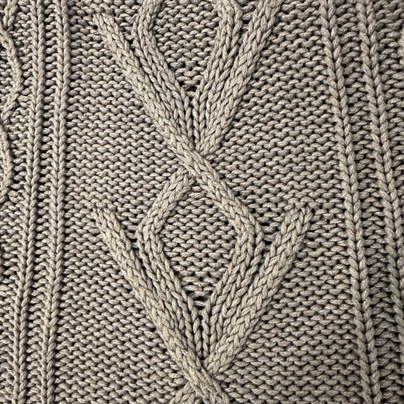 GH Bass Co. Grey Knit Sweater Oversized Long Sleeve SZ XL Cotton Vintage Unisex - Picture 5 of 5